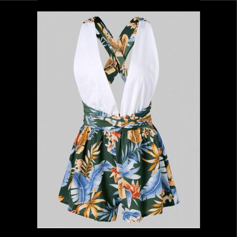 Backless Halter Romper